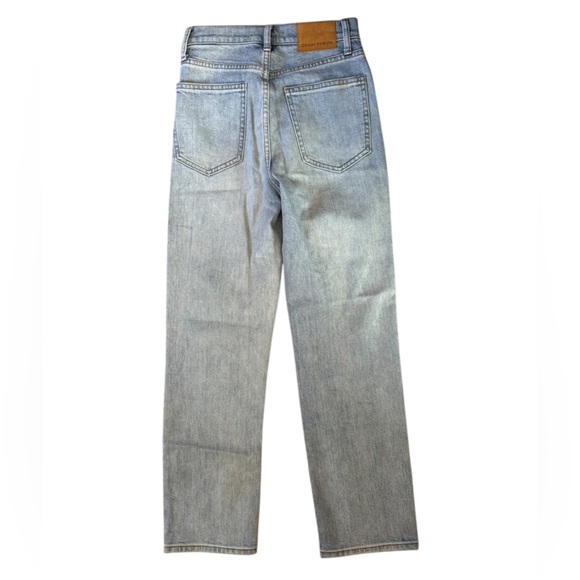 Denim Forum The Arlo High Rise Straight Jeans Light Wash Size 24 - Picture 7 of 8